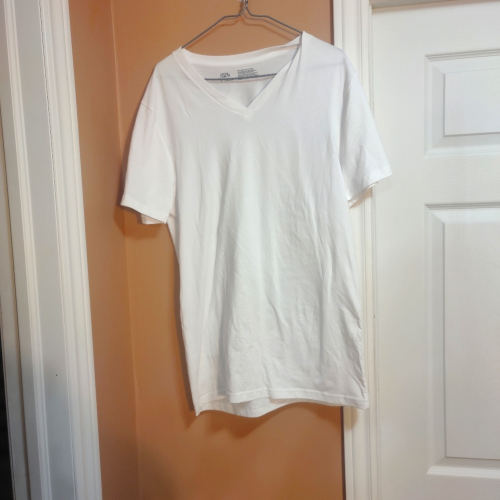 Nordstrom Rack V Neck T Shirt White